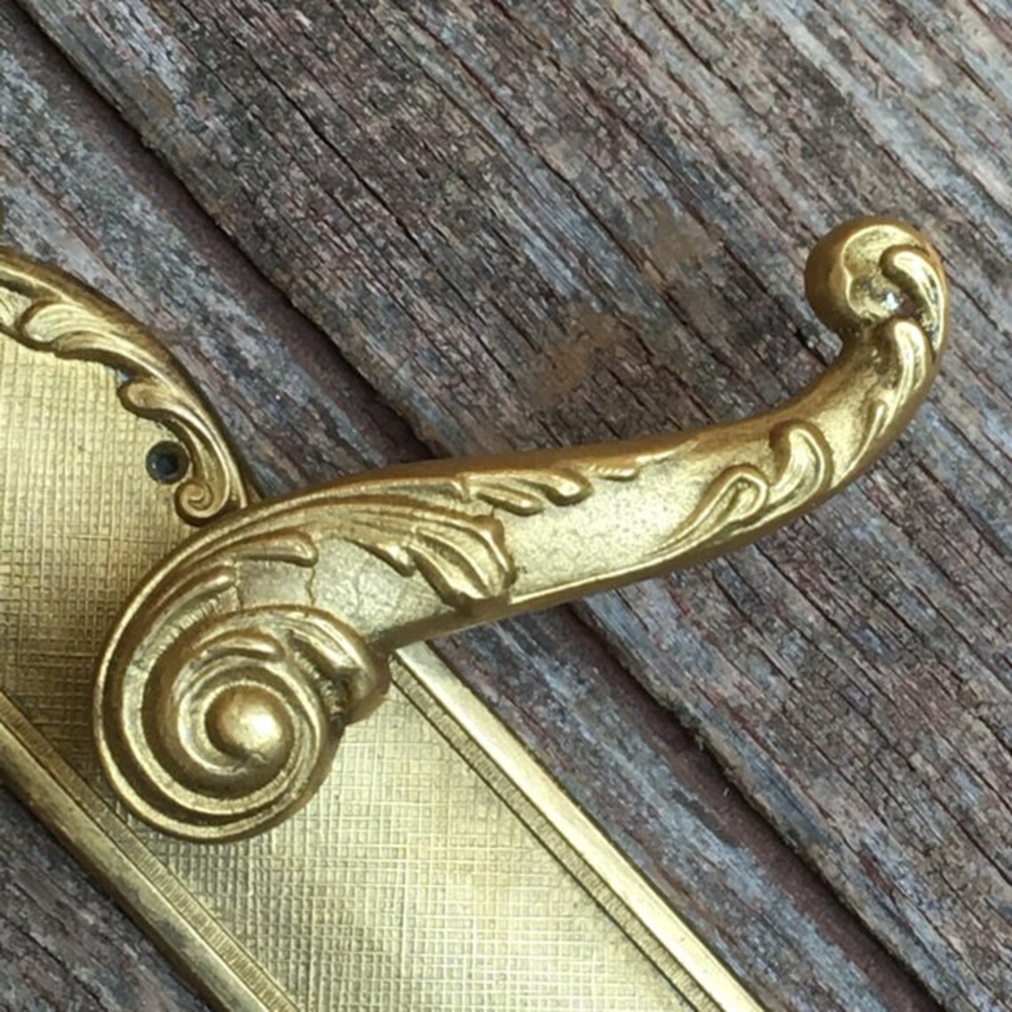 Antique bronze ormolu door handle cast in rococo detailed Etsy
