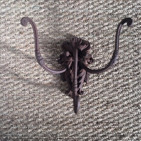 Porte-Manteau Antique Patiné Rustique, Crochets à Manteau, Cintres.