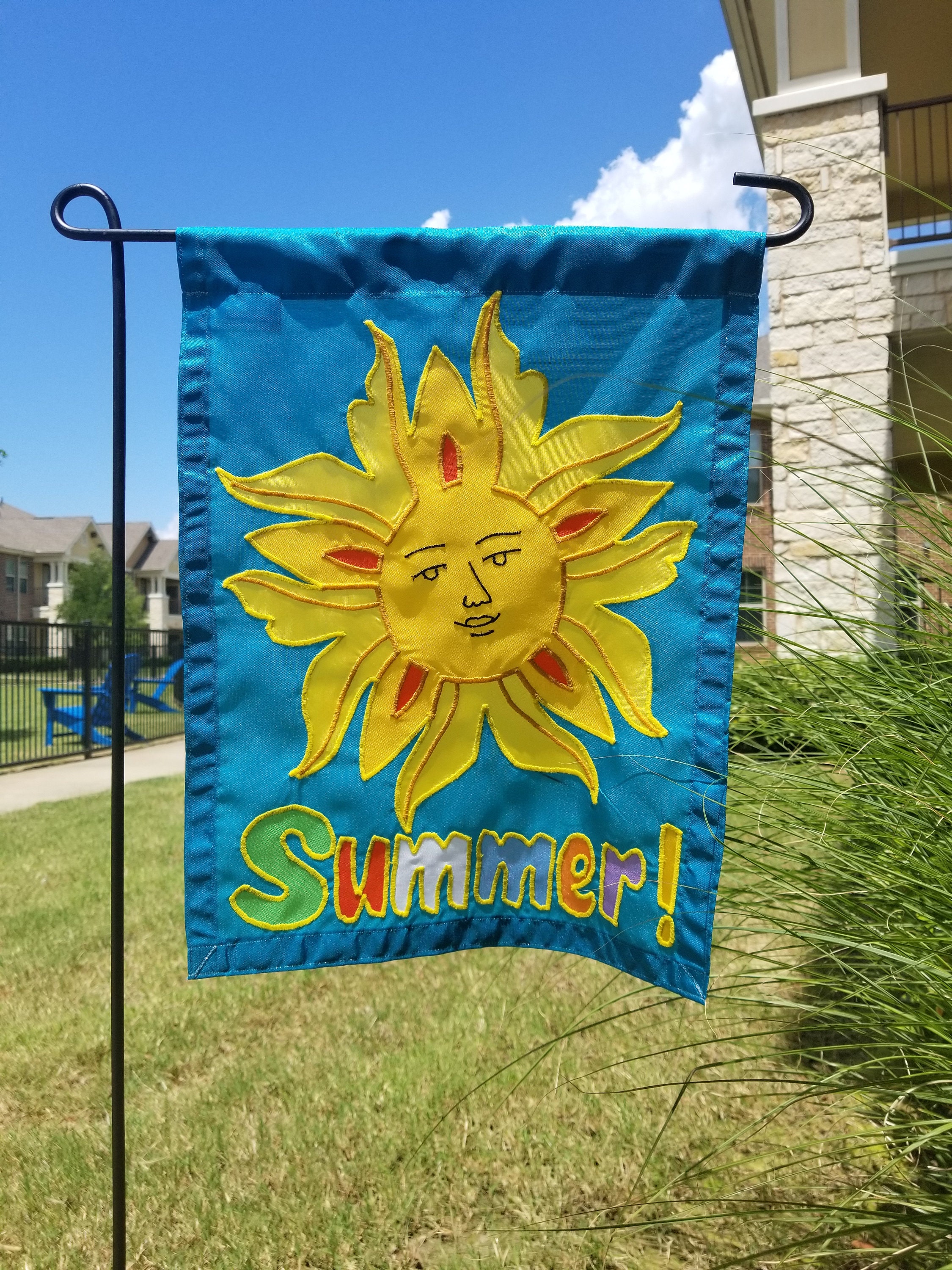 Garden Size Flag Custom Garden House Flag Applique Flag Etsy