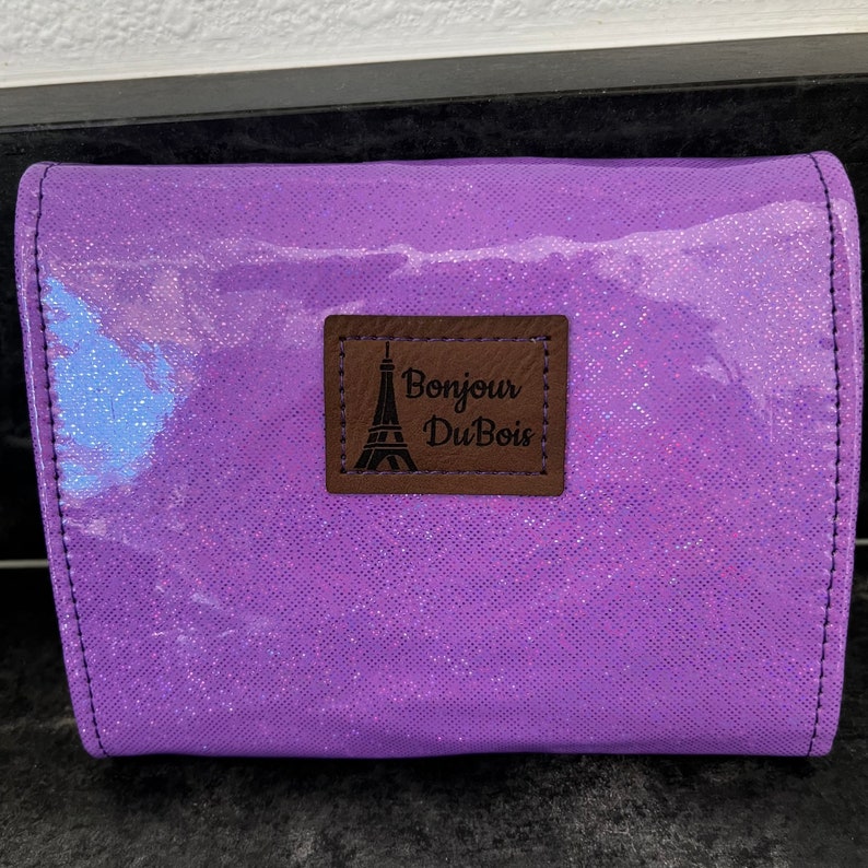 Lavender Glitter Small Amelia Envelope Wallet image 2