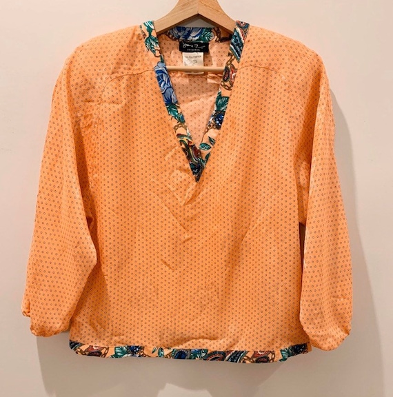 Vintage 80s Authentic Diane Freis Blouse