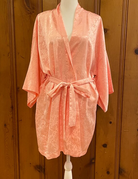 Vintage 80s Victoria’s Secret Gold Label Coral Ja… - image 3