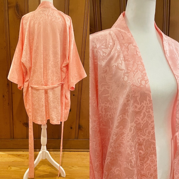 Vintage 80s Victoria’s Secret Gold Label Coral Ja… - image 2