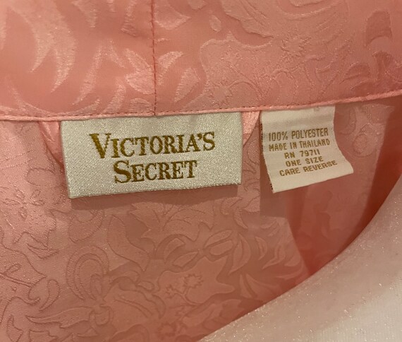 Vintage 80s Victoria’s Secret Gold Label Coral Ja… - image 8