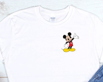 ミッキーマウス ディズニーランド シャツ：ギルダン コットン ディズニーワールド Tシャツ