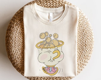 Beauty and The Beast Chip Shirt, Disneyland Disneyworld Tee