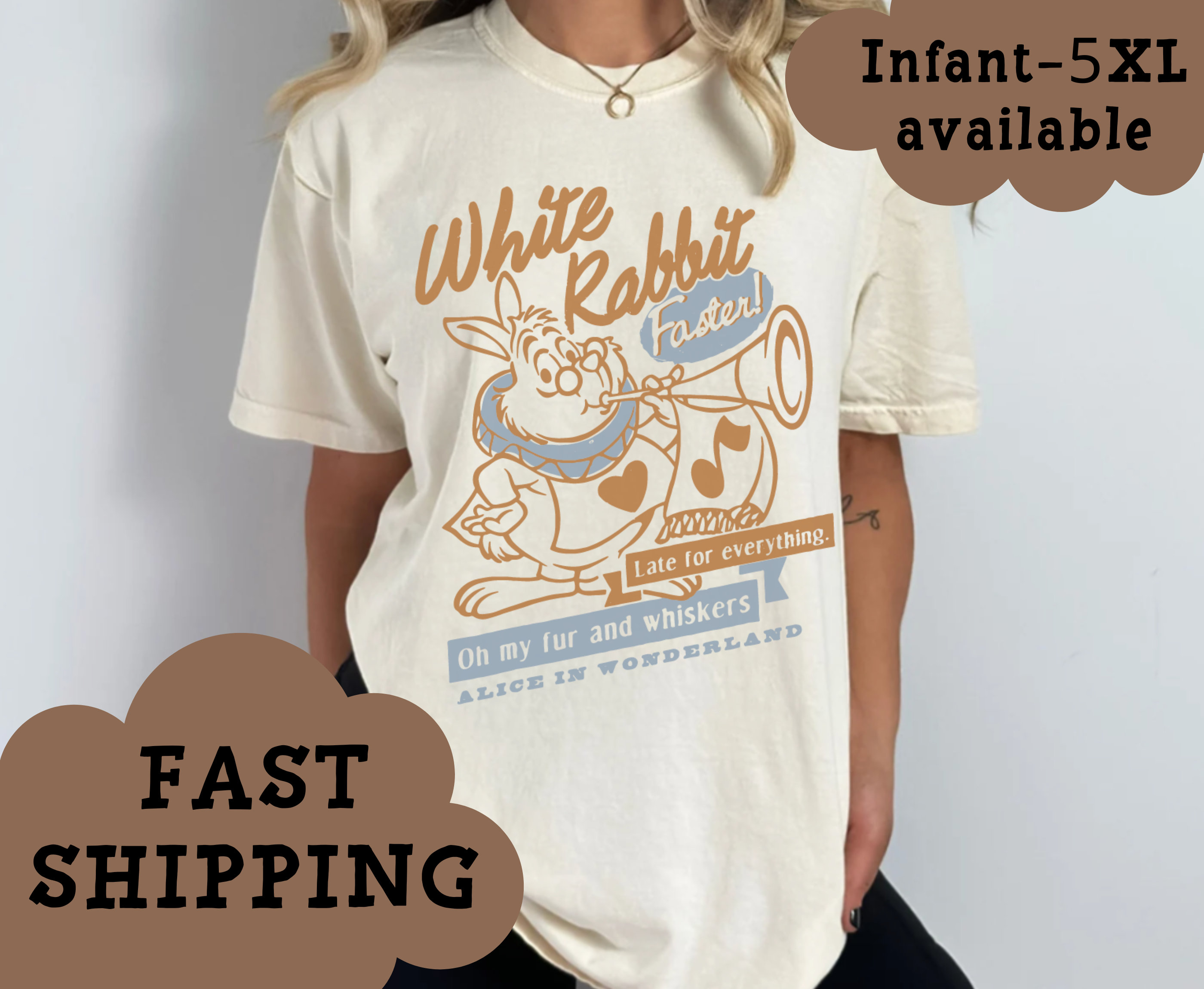 White Rabbit, Alice in Wonderland Shirt, Teacups Shirts, Disney 