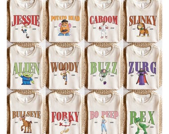 Toy Story Shirt, Matching Family Disney Shirts, Disney Group Shirts, Toy Story Birthday Shirts, Woody Buzz Jessie Bullseye Zurg Hamm Slinky