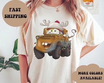 Tow Mater Christmas Shirt, Cars, Disney Christmas Shirt, Disney Holiday Shirt, Disney World, Disneyland, Matching Family, Mcqueen,Doc, Mater