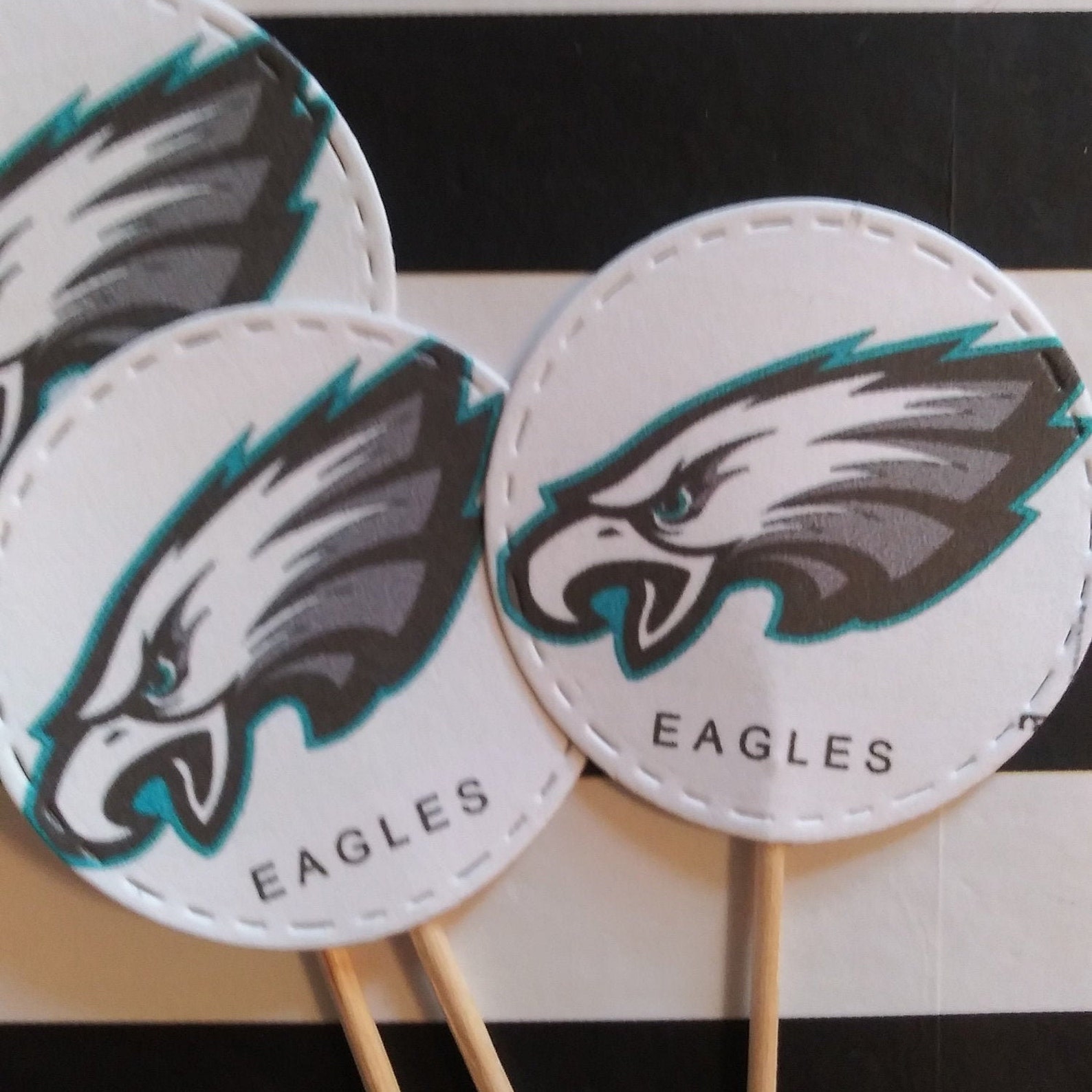 Philadelphia Eagles cupcake toppers 12ct Etsy
