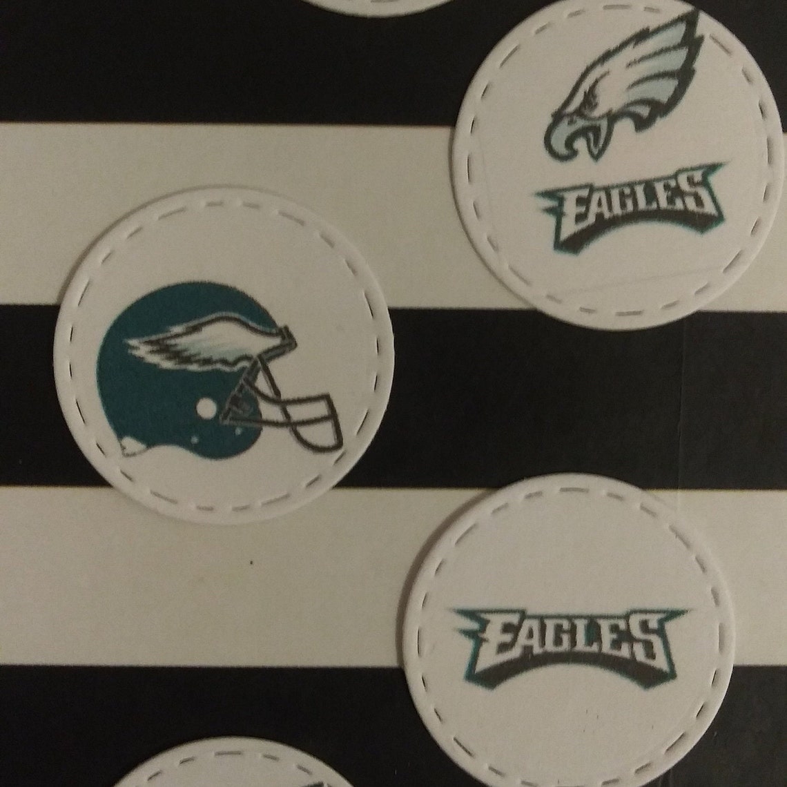 Philadelphia Eagles cupcake toppers 12ct Etsy
