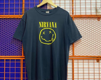 Vintage Nirvana Band Tshirt Y2K Grunge