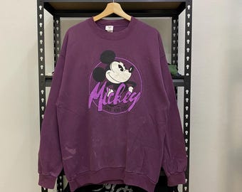 Vintage Mickey Mouse Disney Sweatshirt Crewneck 90s Size L/XL made in usa
