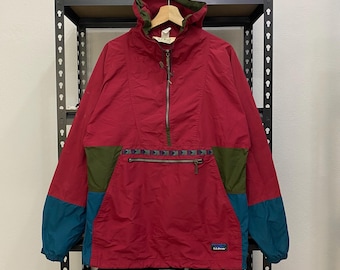 Veste Anorak À Capuche Vintage Gore-Tex Bleu Marine Taille L
