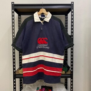 Vintage Canterbury Of New Zealand Shirt Embroidery Big Logo Size M