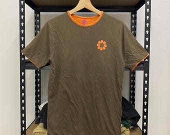 PPFM Flowers Tshirt Japanese Brand Brown Colour Size S
