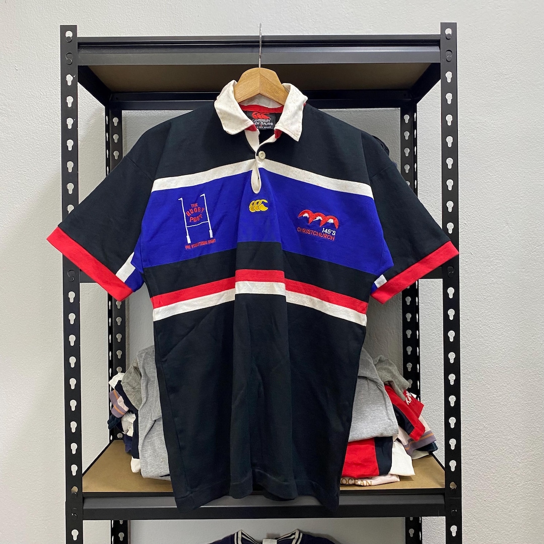 Vintage Canterbury New Zealand Rugby Style Rare Design Colourfull