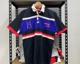 Vintage Canterbury New Zealand Rugby Style Rare Design Colourfull
