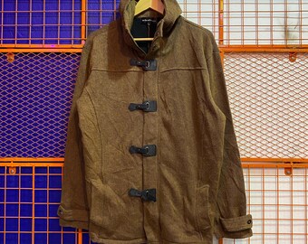 In The Attic Homme Toggle Brun Stickad Duffeljacka