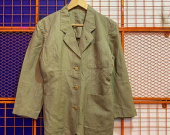 Marynarka lniana vintage Jean Paul Gaultier Designer Women