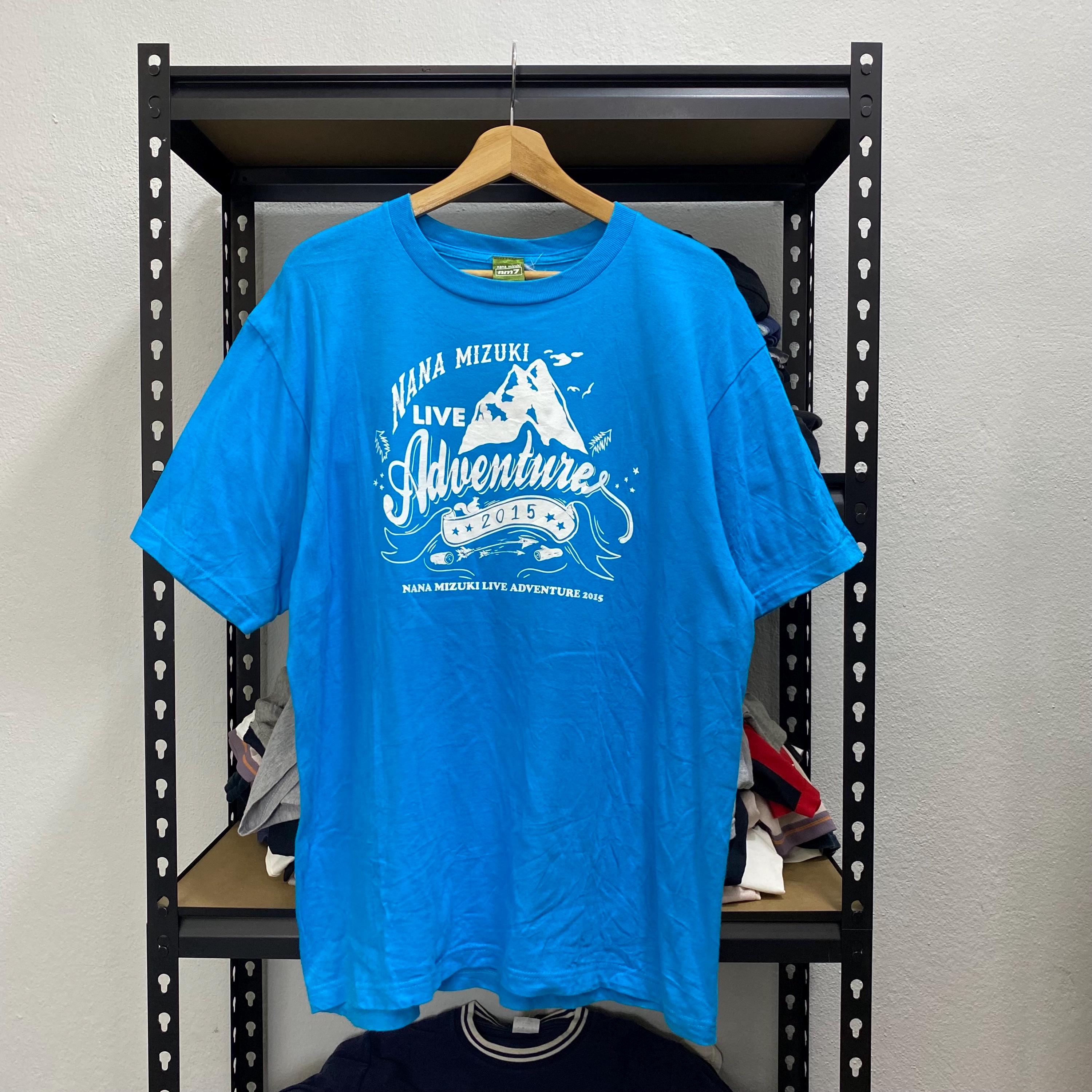 Rare! Solo Singer Nana Mizuki Band Japan Tour Tshirt Blue Colour