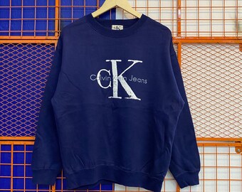 Vintage Calvin Klein Big Logo Sweatshirt Crewneck