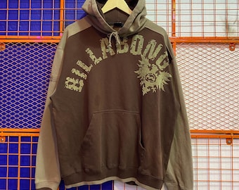 Vintage Billabong Sweatshirt Hoodie Jumper Surfen Braun Farbe