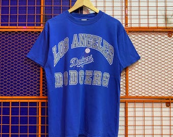 Vintage Los Angeles Dodgers-logotyp 7 t-shirt 90-talet