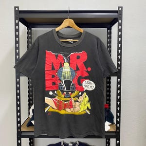 Vintage 90er Jahre Mr. Big Druckkopf Band Tshirt