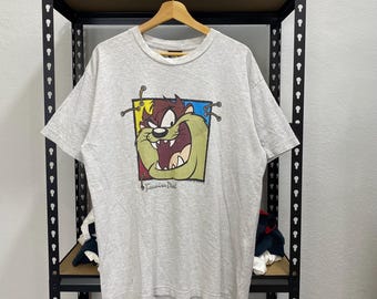 Vintage Warner Bros Tazmania Cartoon Network Looney Tunes 90s Tshirt