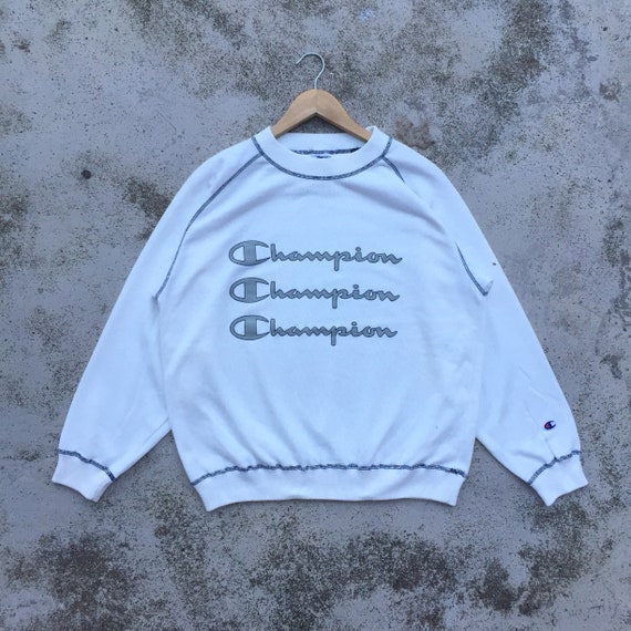 Champion Sweatshirt White Spellout