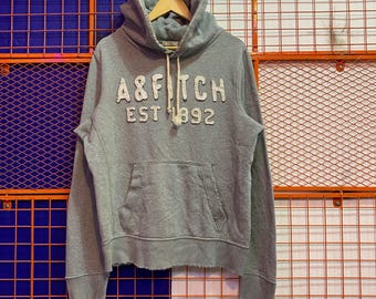 Sudadera con capucha vintage de Abercrombie & Fitch, talla mediana.
