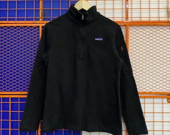Vintage Patagonia Half Zipper Fleece Longsleeve Black Colour