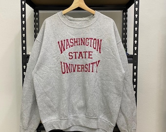 Sweatshirt Crewneck Washington State University Size L