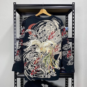 Vintage Japanische Marken Stickerei Longsleeve