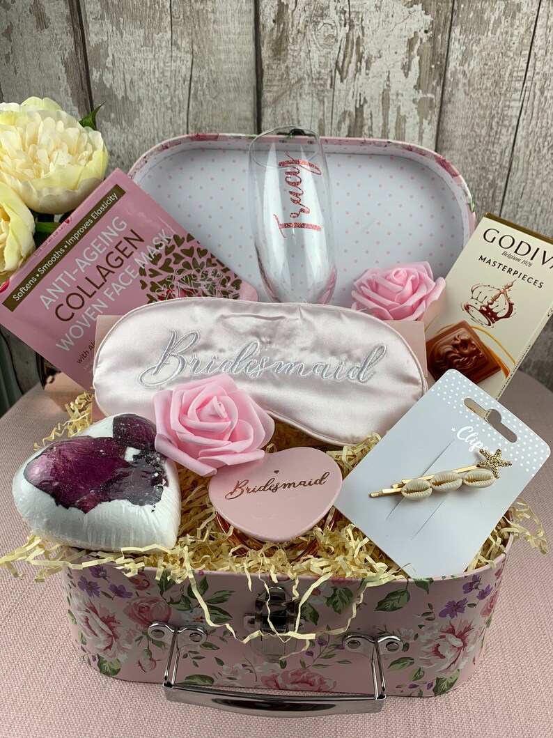 Bridesmaid Present Gift Pamper Hamper for Bridesmaid. Etsy