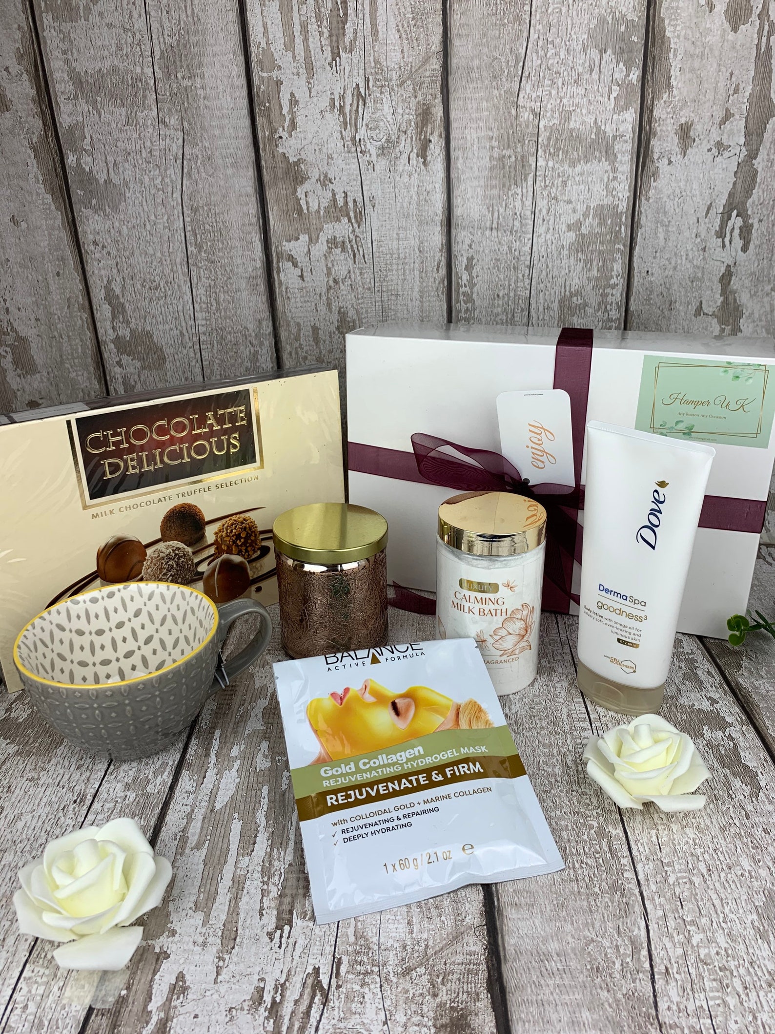 Luxury Gold Pamper Hamper Cosy Pampering Treat For Her Etsy