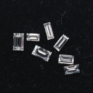 Baguetteschliff Labor gewachsener Diamant, Labor erstellt Baguetteform Loser Diamant, Baguetteschliff CVD Diamant, Baguetteschliff 3,0 / 3,5 / 4,0 / 5,0 MM