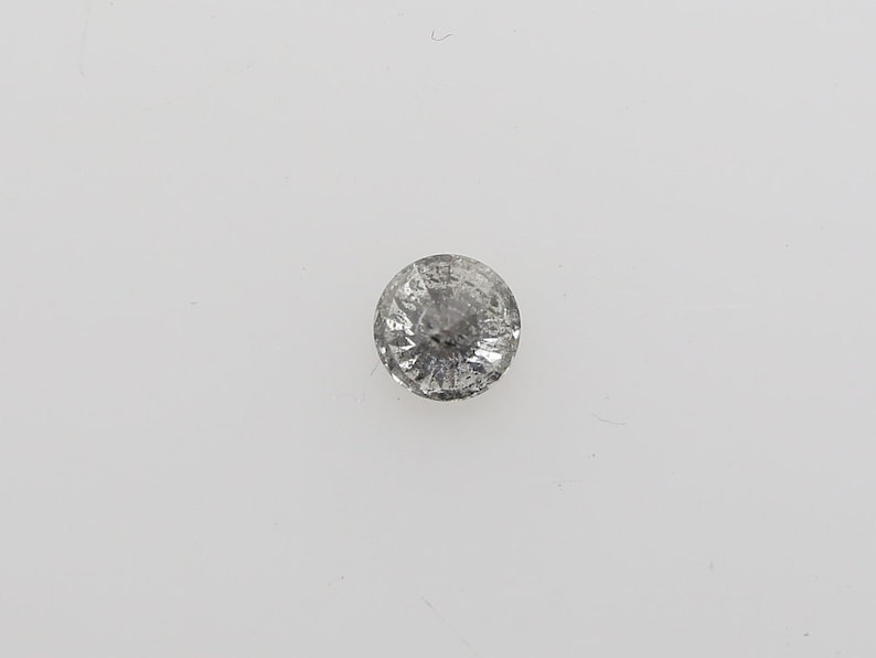 RG-230 Natural Loose Salt and pepper diamond Round cut Gray 0.312 Ct
