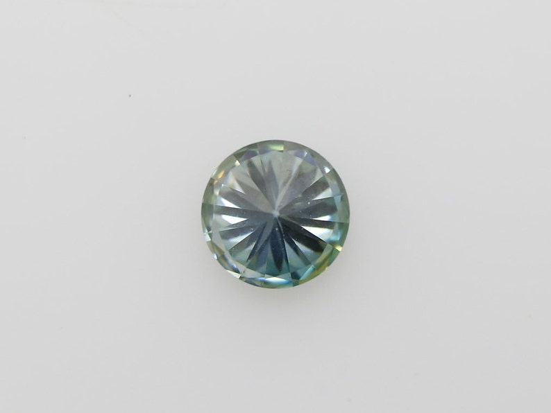 RG-93 Loose Moissanite diamond Round cut Greenish Blue 1.02 Ct