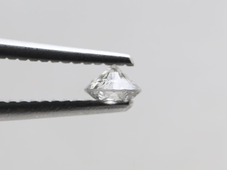 RG-230 Natural Loose Salt and pepper diamond Round cut Gray 0.312 Ct