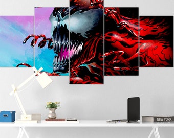 Venom Wall Art 61 Framed Ready To Hang Venom Canvas Wall Art Etsy