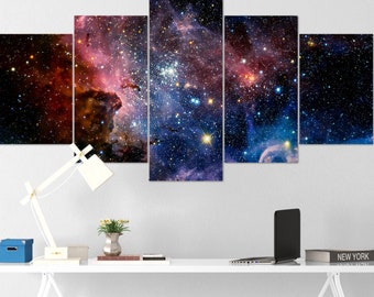 S106 STAR CANVASLARGE WALL ARTspace nasa hubble nebula stars galaxy