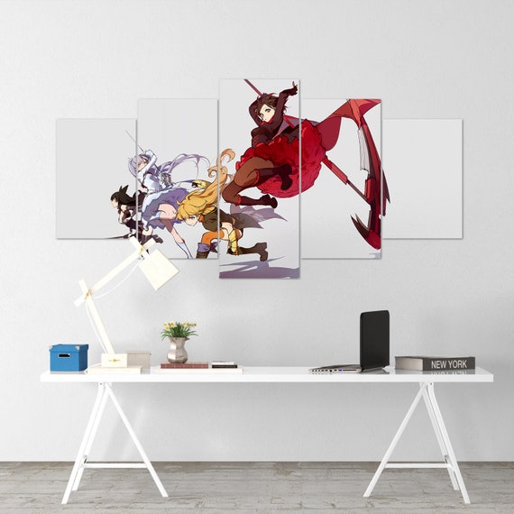 Anime Poster Ruby Rose Rwby 15 Anime Art Anime Canvas Etsy