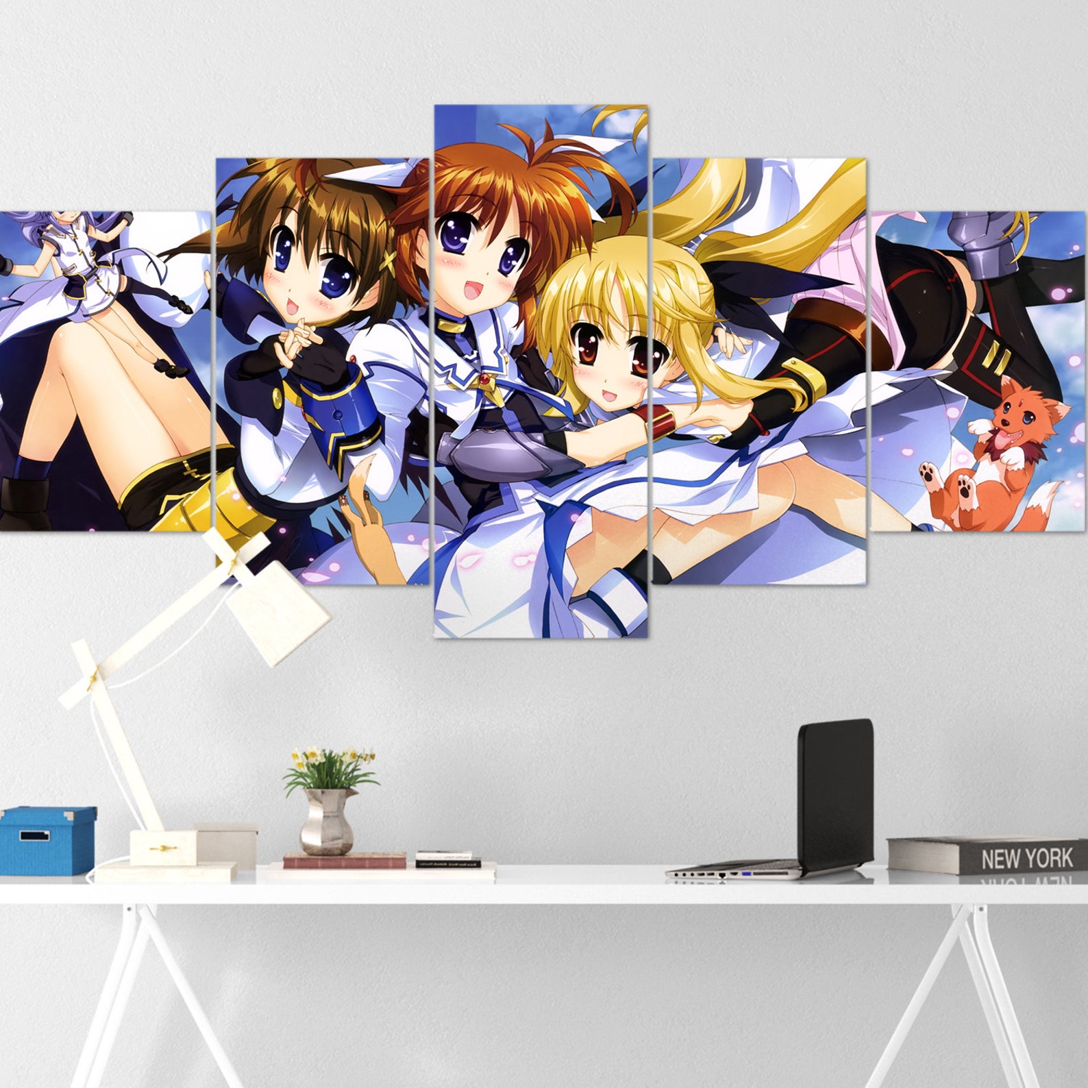 Anime Girl Canvas Wall Art Anime Girl Poster Sexy Anime Etsy