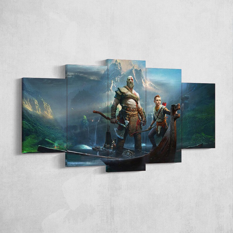 God Of War Canvas 72 God Of War Wall Art God Of War Poster Etsy