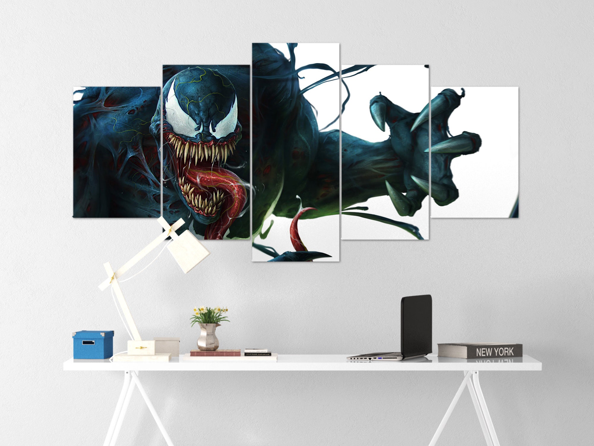 Venom Wall Art 32 Framed Ready to Hang Venom Canvas Wall Art Etsy