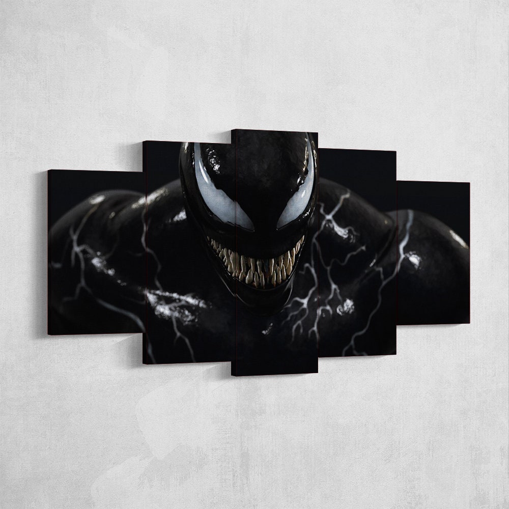 Venom Wall Art 48 Framed Ready to Hang Venom Canvas Wall Art Etsy