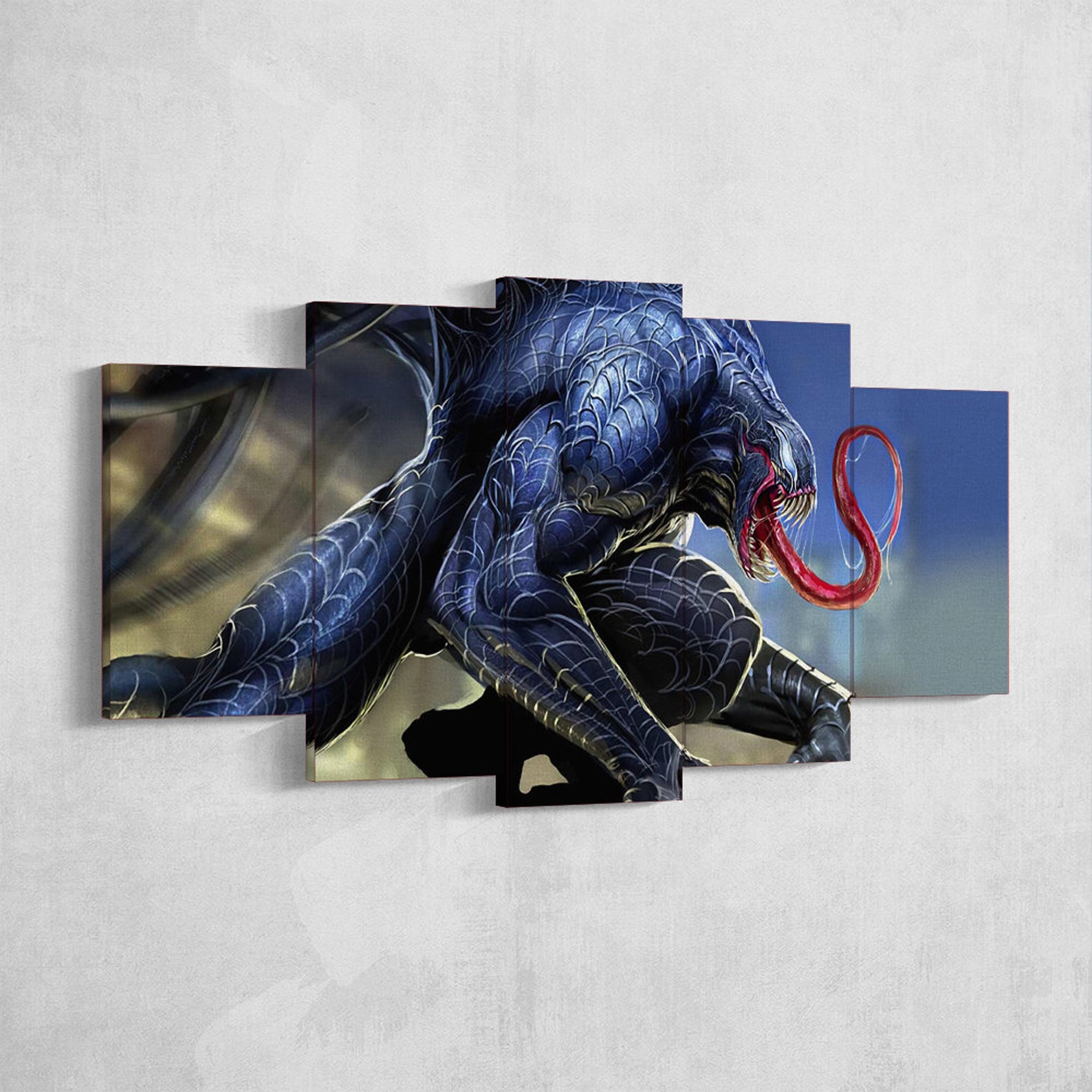 Venom Wall Art 60 Framed Ready to Hang Venom Canvas Wall Art Etsy