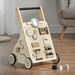 Haus Projekt Baby Walker, Wooden Baby Toddler Walker, Activity Centre, Activity Cart,  Busy Board Sensory Toys for Baby Early Development 